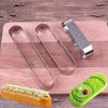 Rectangular Mousse Cake Mold Biscuit Cutter Stainless Steel Mini Long Oval Biscuit Mold Geometric Metal Cookie Cutter
