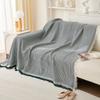 Blankets Knitted Nordic Sofa Towel Solid Color Sofa Cover Full Blanket Striped Room Bedside Home Decoration Picnic Carpet Tablec