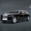 1:24 Игрушки Rolls Royce Spectre Phantom Миниатюрная модель автомобиля Литье под давлением Сплав Звук Свет Оттянуть Назад Рулевое управление передним колесом Подарок другу