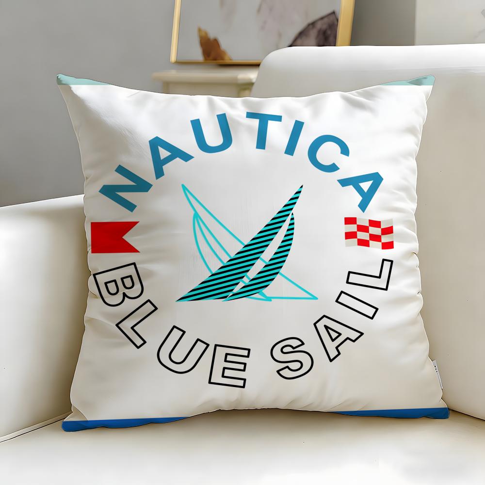 Классический модный бренд Nautica Наволочка с наполнителем Мягкая и легко стирающаяся Наволочка – Универсальная для Дивана, Кровати, Путешествий и Офиса