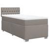 Maison Exclusive - Sommier à lattes de lit avec matelas Taupe 100x200 cm Tissu