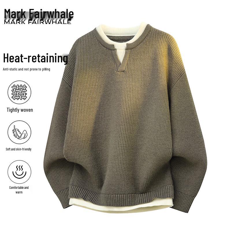 Mark Fairwhale Men's Casual Pullover Knit Sweater
