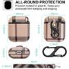 AirPods Case Cover Designed for Apple Airpods 2&1 Charging Case, AirPods Leather Case, Full-Body Protective AirPods case, Cum Wrist Strap, and