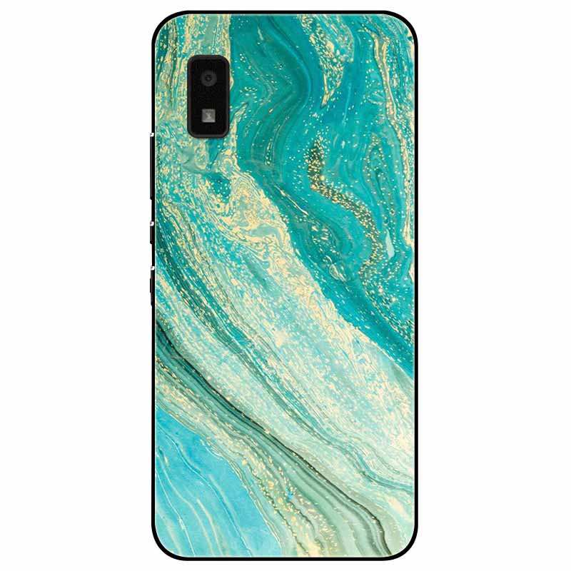 Для Sharp Aquos Wish2 Wish 2 Чехол SH-51C Силиконовый Мягкий Мраморный Цветочный Черный Задние Крышки для Sharp Aquos Wish3 Wish 3 SH-53D ТПУ