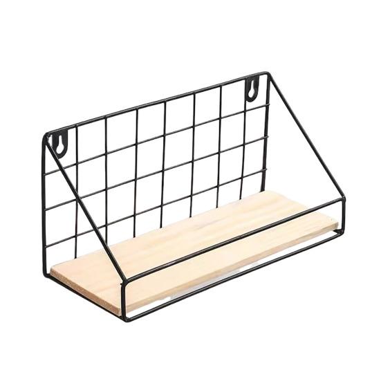 Креативная настенная полка, прочная железная конструкция, прочная несущая настенная корзина, стеллаж для хранения