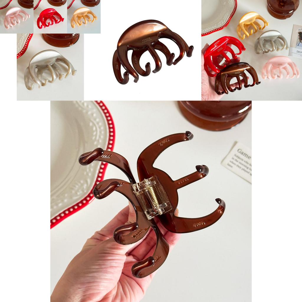 4mm Stylish Thick Acetate Hair Clip With Premium Feel For Elegant Updos And Hairstyles Fashionable