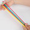 50/100Pcs Colorful Elastic Rope Sensory Toy Kids Adults Stress Anxiety Relief TPR Stretchy Noodle Fidget String Toy Party Favors
