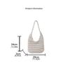 Korean Style Hollow Out Knitted Weave Bag Braided Beach Bag Sweet Crochet Tote Bag  Ladies/Girls