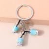 Cute Resin Luminous Star Drink Bottle Keychain Women Girls Key Ring Pendant for Car Key Holder Handbag Accessories Jewelry Gift