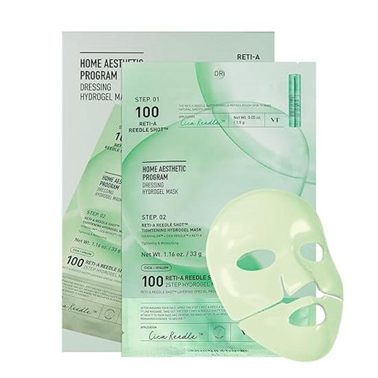 VT COSMETICS Reti-A Reedle Shot 100 2-шаговая гидрогелевая маска 4 шт.