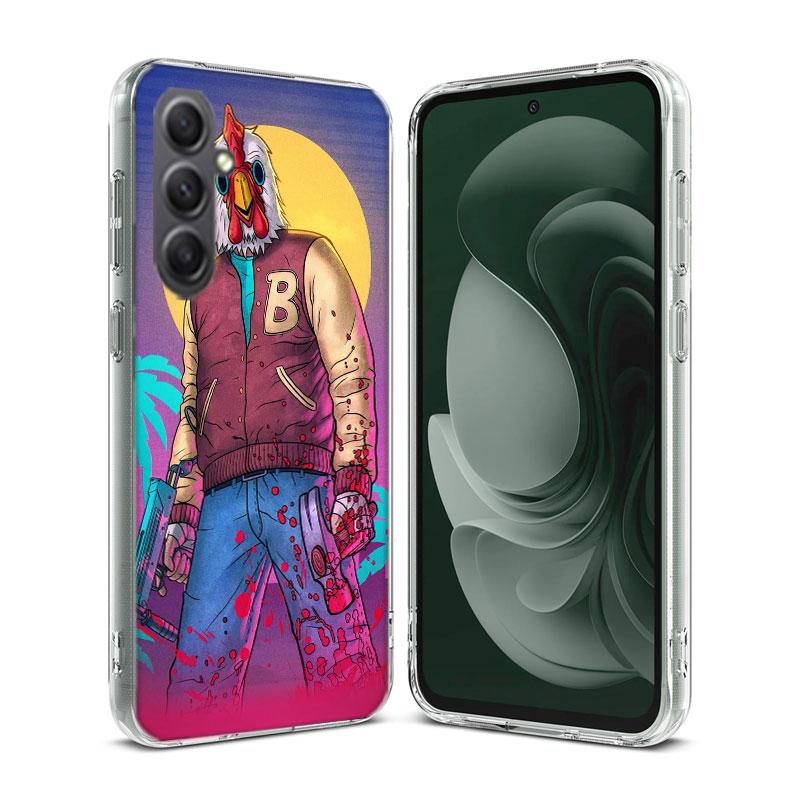 Game Hotline Miami Phone Case for Samsung A16 A26 A36 A56 A17 A37 A57 A07 A06 A02S A03 A04S A05S Galaxy Note 20 10 A50S A71 A51