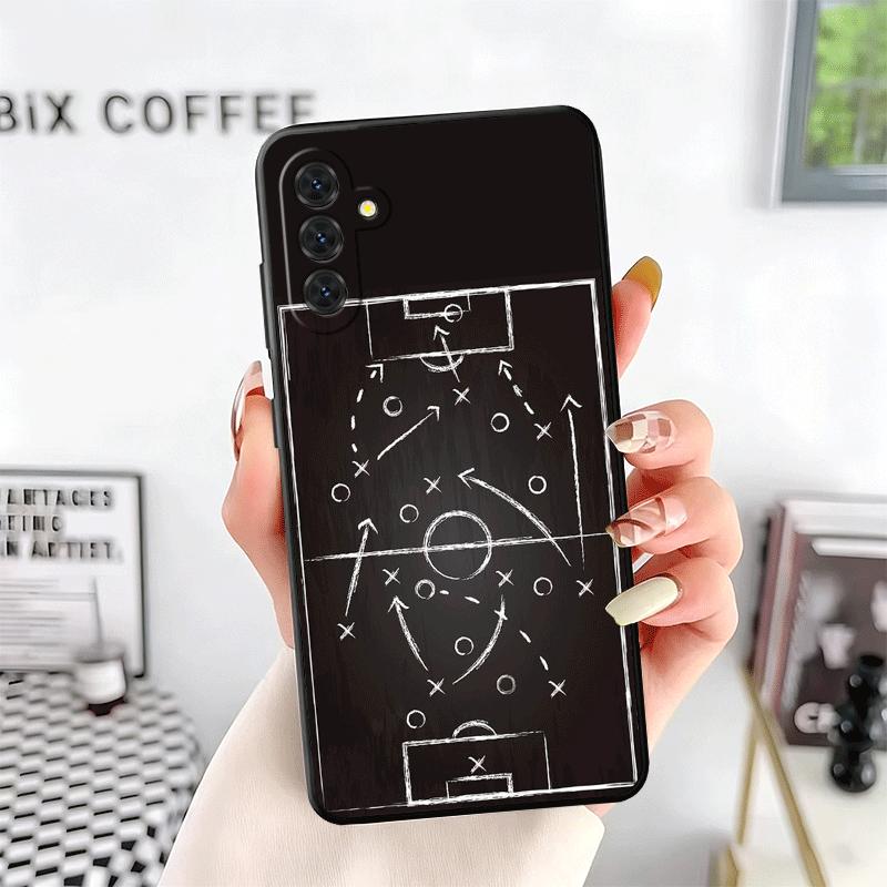 Футбольные Тактики Время Мягкий Чехол для Телефона для Samsung A17 A37 A57 A16 A26 A36 A56 A15 A25 A35 A55 A14 A24 A34 A54 A13 A23 A33