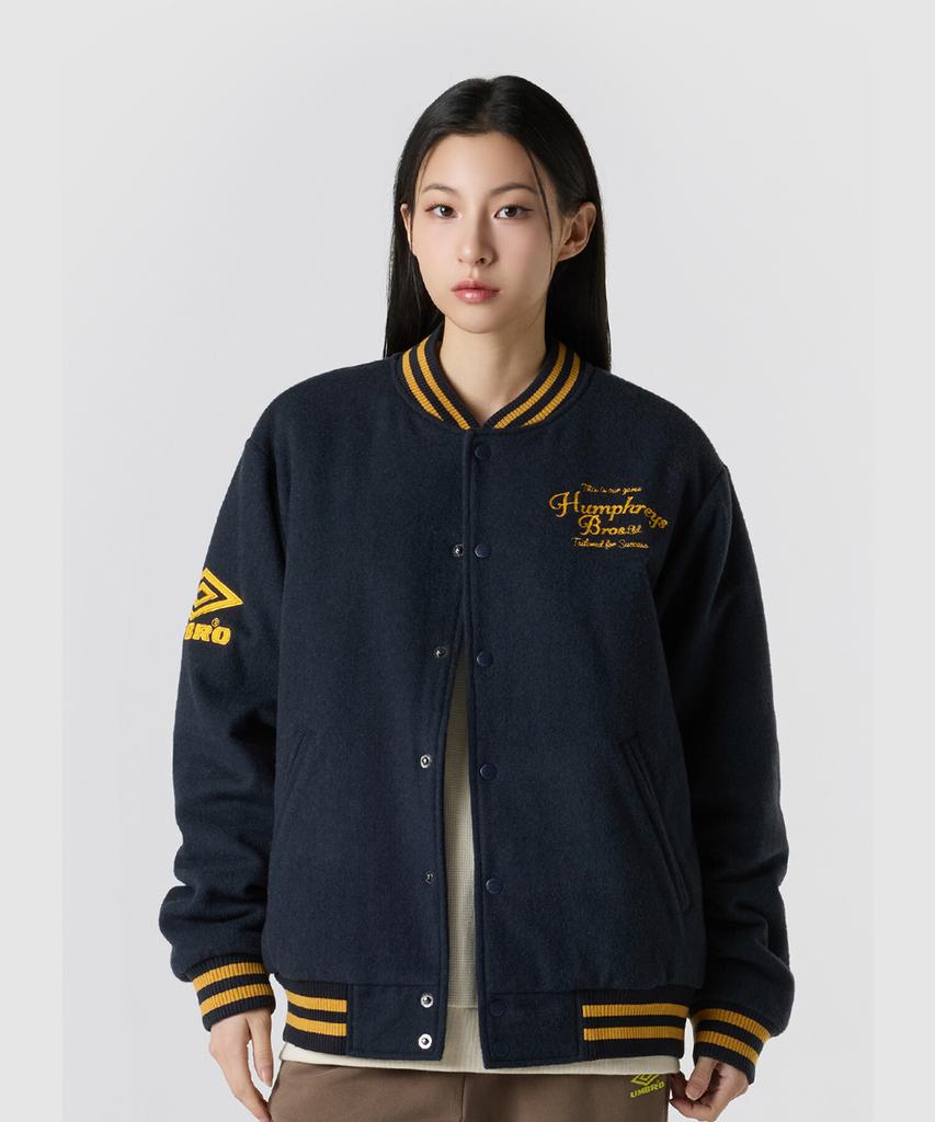 Umbro Hbl Royal College Premium Varsity Jacket Navy (Uq321Cpj98)