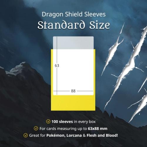 Sleeves - Dragon Shield - Box of 100 - Standard Size Dual Matte Metallic Green (Power)