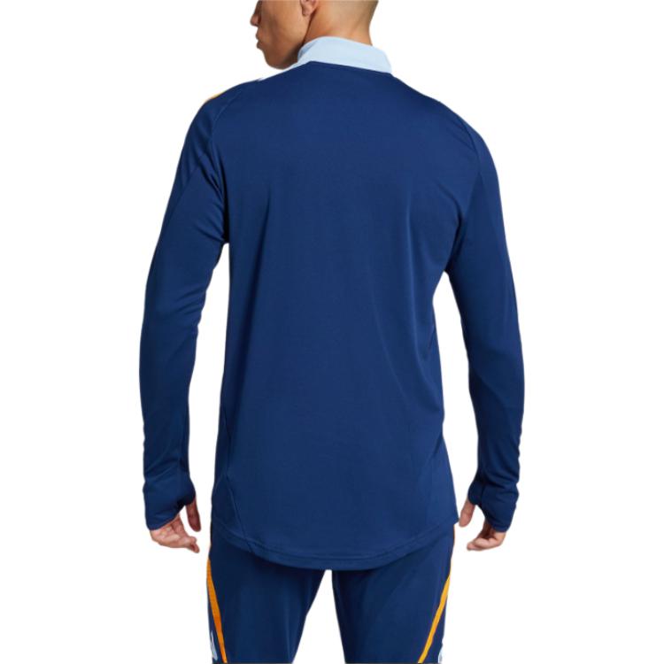 adidas Футбольная футболка Real Madrid AEROREADY TIRO 24 COMPETITION Мужская Синяя с глянцевым покрытием JE4205