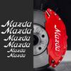 Наклейка Bokos на тормозной суппорт для Mazda Белый