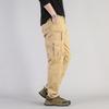Мужские свободные прямые брюки-карго с множеством карманов на весну и осень - Доступны большие размеры