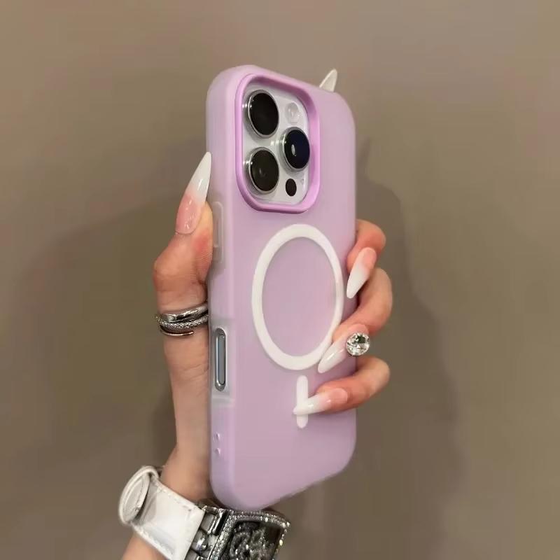 Роскошный Конфетный Цвет 2-в-1 Чехол с MagSafe для iPhone 16 15 14 13 12 17 Pro Max Plus Магнитная Беспроводная Зарядка Прозрачный Матовый Чехол