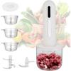 Plastic Electric Food Chopper Powerful Motor Cordless Vegetable Chopper Food Grinder  Meal Prepping