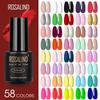 7ML Nail Gel Polish 58 Colorful Soak-off UV LED Semi Permanent Gel Varnishes Color Gel