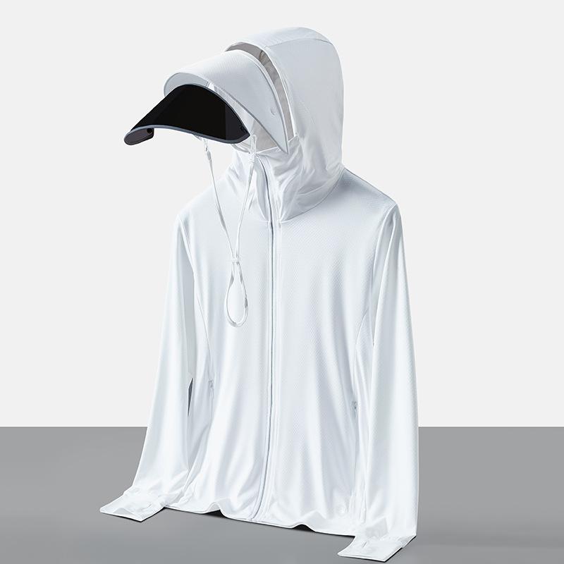 Sunscreen clothing women's summer light and breathable large brim sunscreen clothing outdoor UV protection cycling skin clothing jacket
