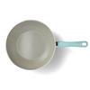 Greenpan Green Chef Deep Pan 28cm IH Compatible Ceramic Coating No Harmful Substances Earth Colour Mint Green