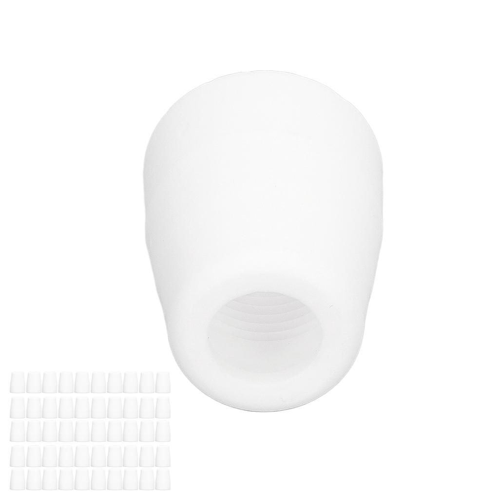 Набор из 50 шт. белых защитных колпачков для плазменного резака, стабильная работа, прочные расходные материалы для плазменной резки