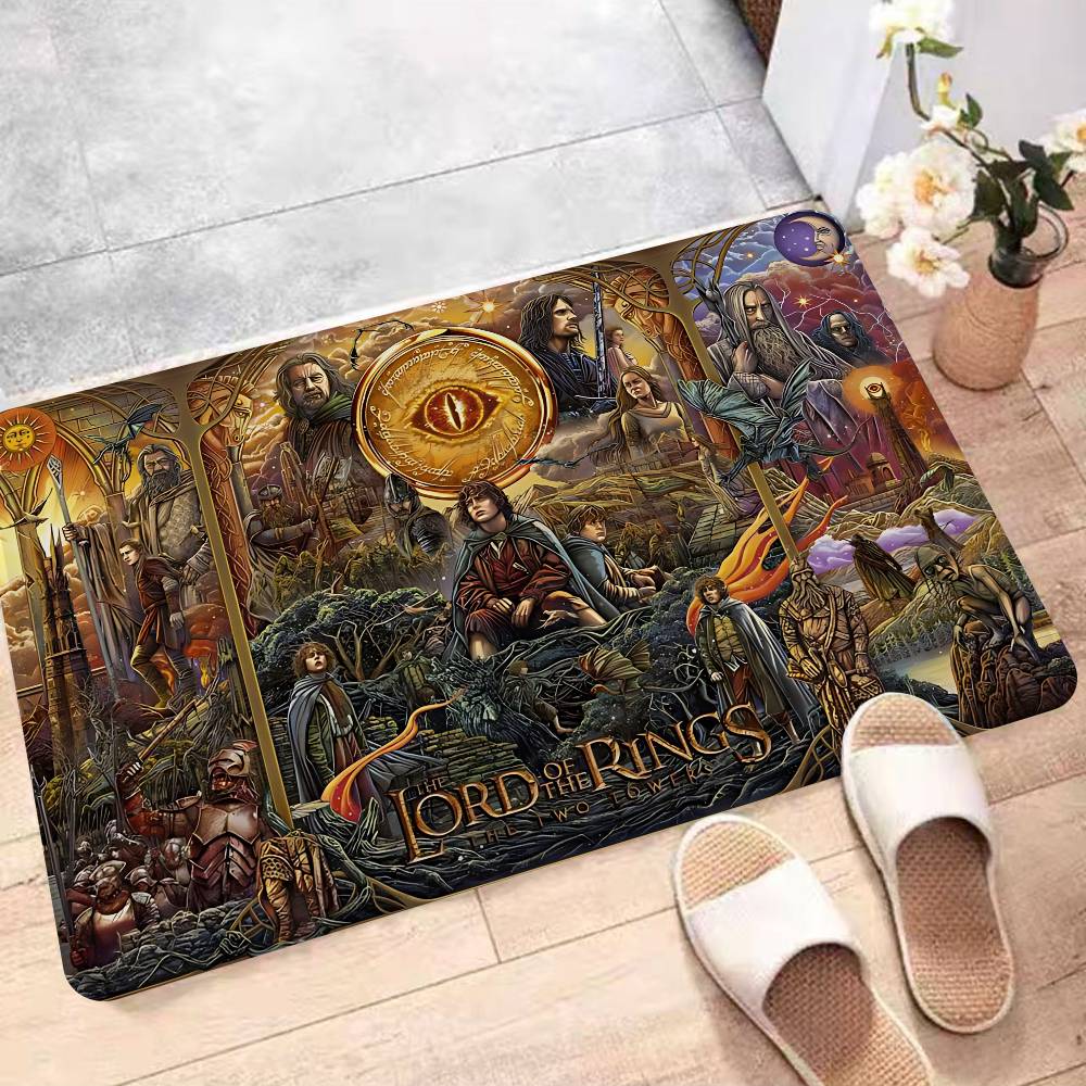 T-The L-Lords Of The R-Rings Floor Mat INS Style Soft Bedroom Floor House Laundry Room Mat Anti-skid Household Carpets