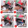 550W Electric Noodles Machine 220V 0.1-6mm Thickness Adjustable Automatic Stainless Steel Dumpling Skin Dough Pressing Machine