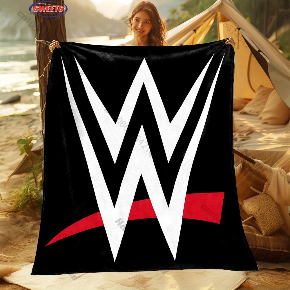 Фланелевое одеяло с принтом W-WWE, разных размеров, для сына, мужа, папы, супермягкое, пушистое, для спальни, дивана, офиса, отличные подарки