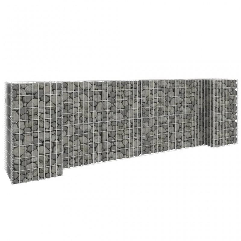 Day and Night - Day and Night H-shaped Gabion Planter Steel Wire 260x40x80 Cm