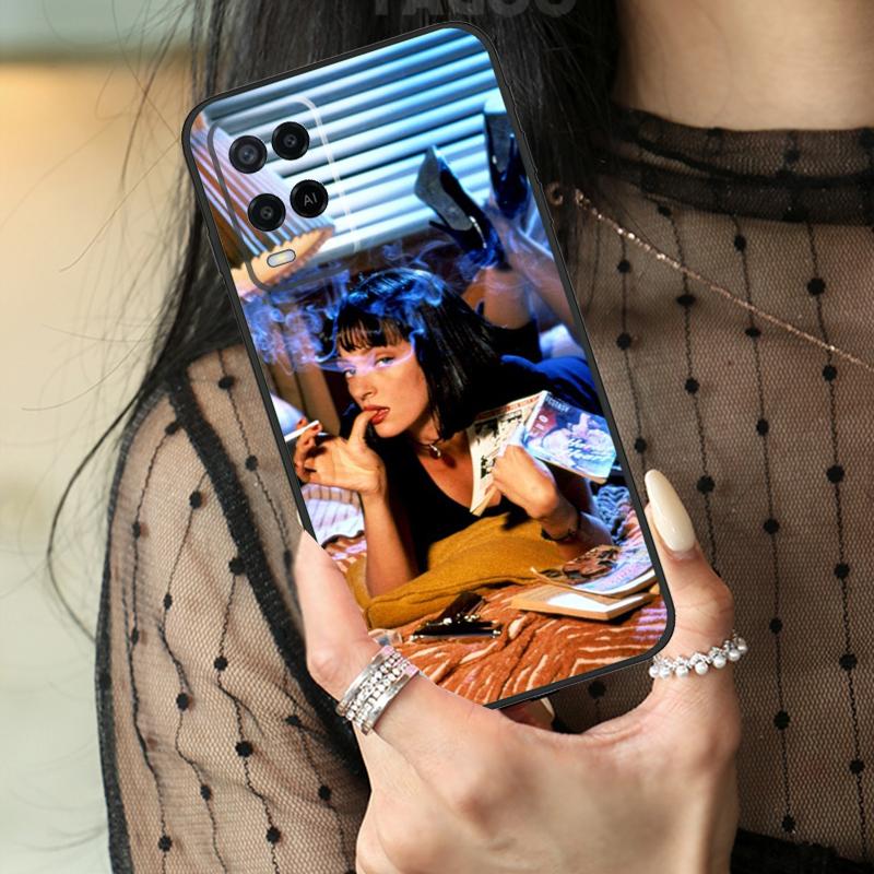 Pulp Fiction Movie Poster Case For Oppo A78 A98 A18 A38 A58 A60 A80 A40 A96 A76 A16 A94 A74 A54 A15 A17 A57 A77 A5 Pro