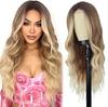 Long Blonde Wigs for Women Synthetic Blond Wavy Wig Natural Looking Synthetic Dirty Blonde Long Wig for Daily Party Use