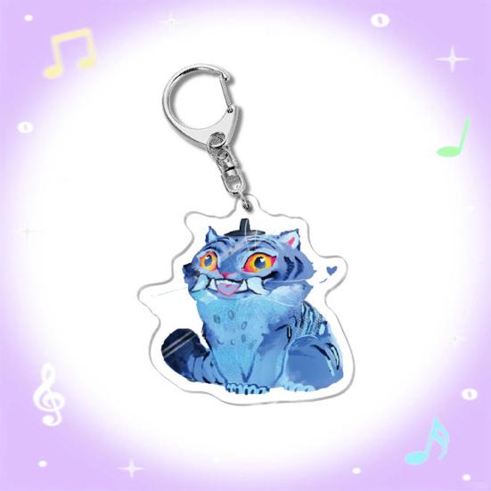 Корейский Поп Мультфильм Шарм Акриловый Аниме Персонаж Мальчик Тигр Брелок Шарм Милый Шарм для Сумки Рюкзака