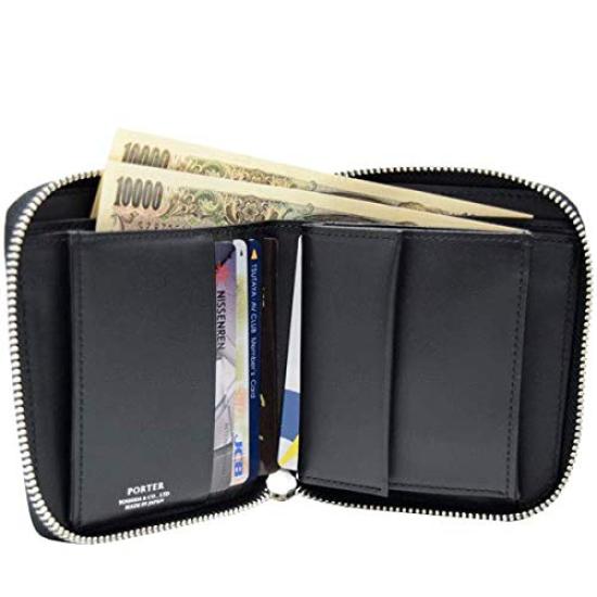 Yoshida Bag Round Zipper Wallet Wallet ABLE [Porter] 030-03082 (Navy)