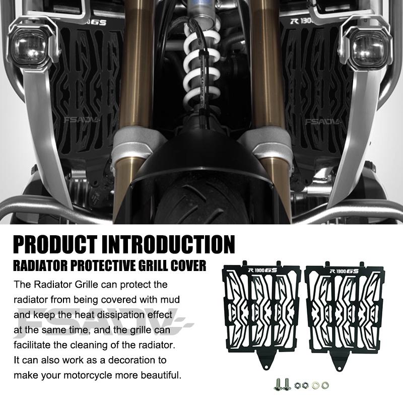 Aluminum Radiator Guard Grille Cover Protector Protective Grill Fit For BMW R1300GS R 1300 GS ADV R1300 GS GS1300 2023 2024