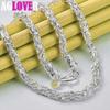 925 Sterling Silver 20 Inch 5mm Faucet Chain Necklace Jewelry