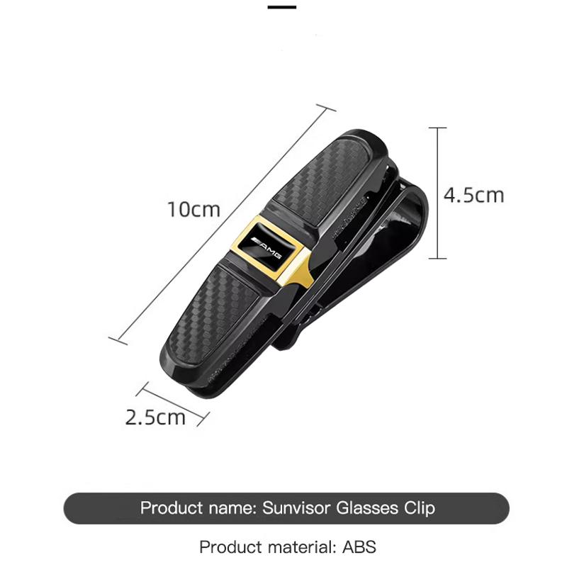JXGSL1 Car Glasses Clip Sun Visor Card Ticket Clamp Fastener Sticker For Mercedes Benz AMG W204 W205 W203 W211 W212 W213 W201 W210 W124