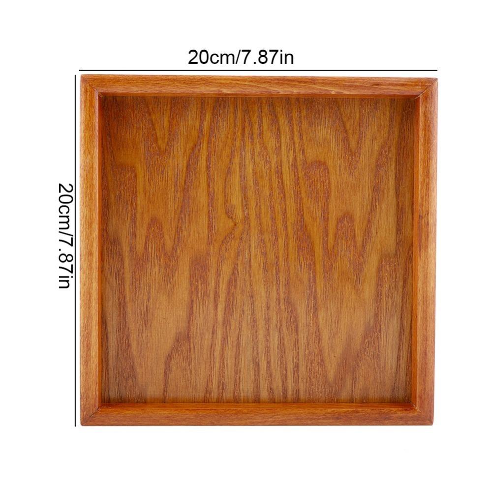Smooth Snack Tray Solid Wood Snack Platter Portable Appetizer Tray Bedroom