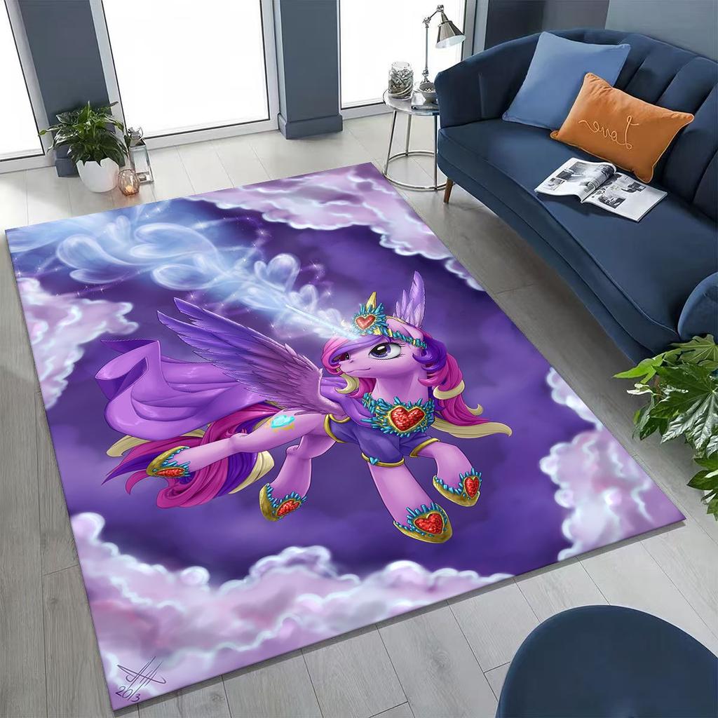 Коврик с рисунком единорога из мультфильма «My Little Pony», 27 стилей, для спальни, гостиной, дивана, дома, декоративная придверная коврик, большой нескользящий коврик для пола для детей, подарок