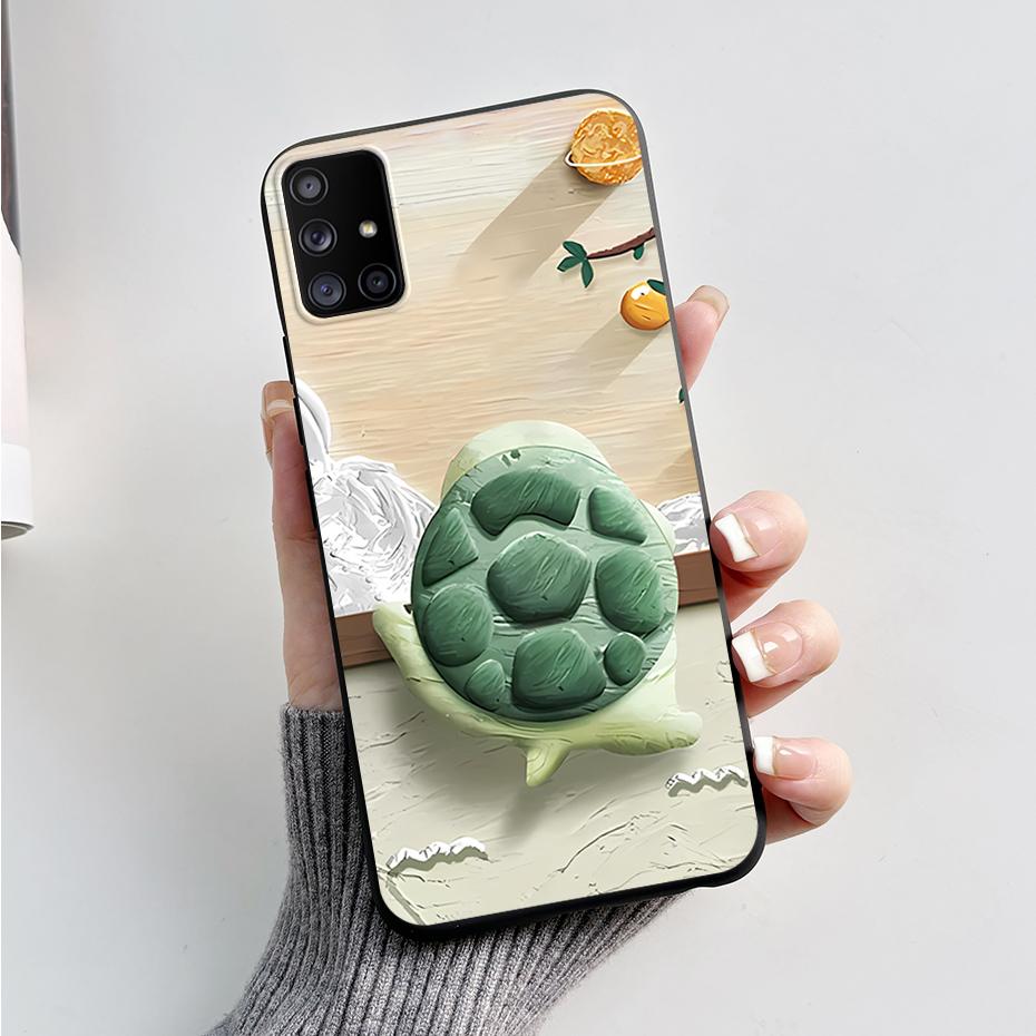 For Samsung Galaxy A51 A71 5G Case SM-A516F SM-A716F Soft Slim Cute Cartoon Frog Back Cover Fundas Bumper For Samsung A 51 Coque