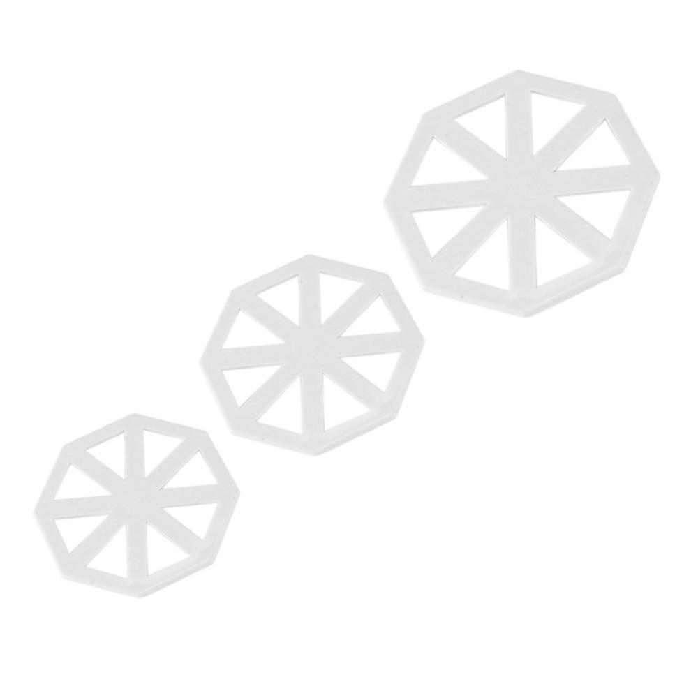 3pcs PP Cookie Mold Triangle Flag Shape Cake Decorating Mold Flag Cutting Mold Cake Toppers