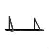 House Nordic Shelf with Leather Straps Lila Black 442799