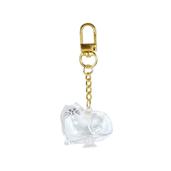 Коробка для хранения кошачьей шерсти Брелок Подвеска в память о кошке Прозрачная капсула для шерсти питомцев Портативный сувенир для питомца Аксессуары Задумчивый подарок для любителя питомцев