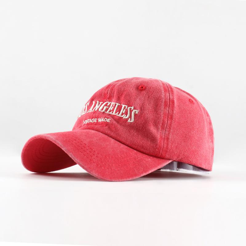 Retro American face small baseball cap children spring and summer washing couple versatile casual cap men