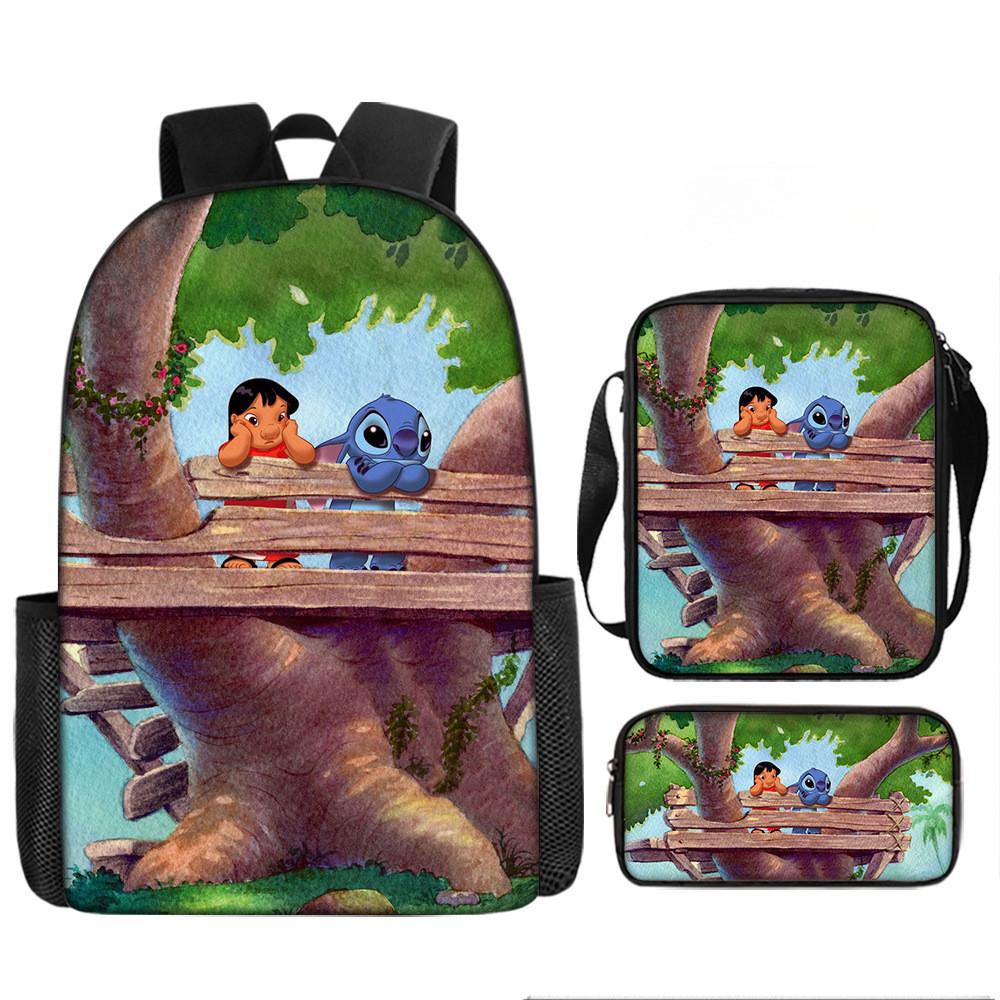 Школьный рюкзак Disney Стич из Оксфордской ткани, легкий, дышащий, для детей