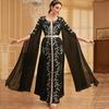 Dubai Embroidered Abaya: Long, Elegant Arab Muslim Dress