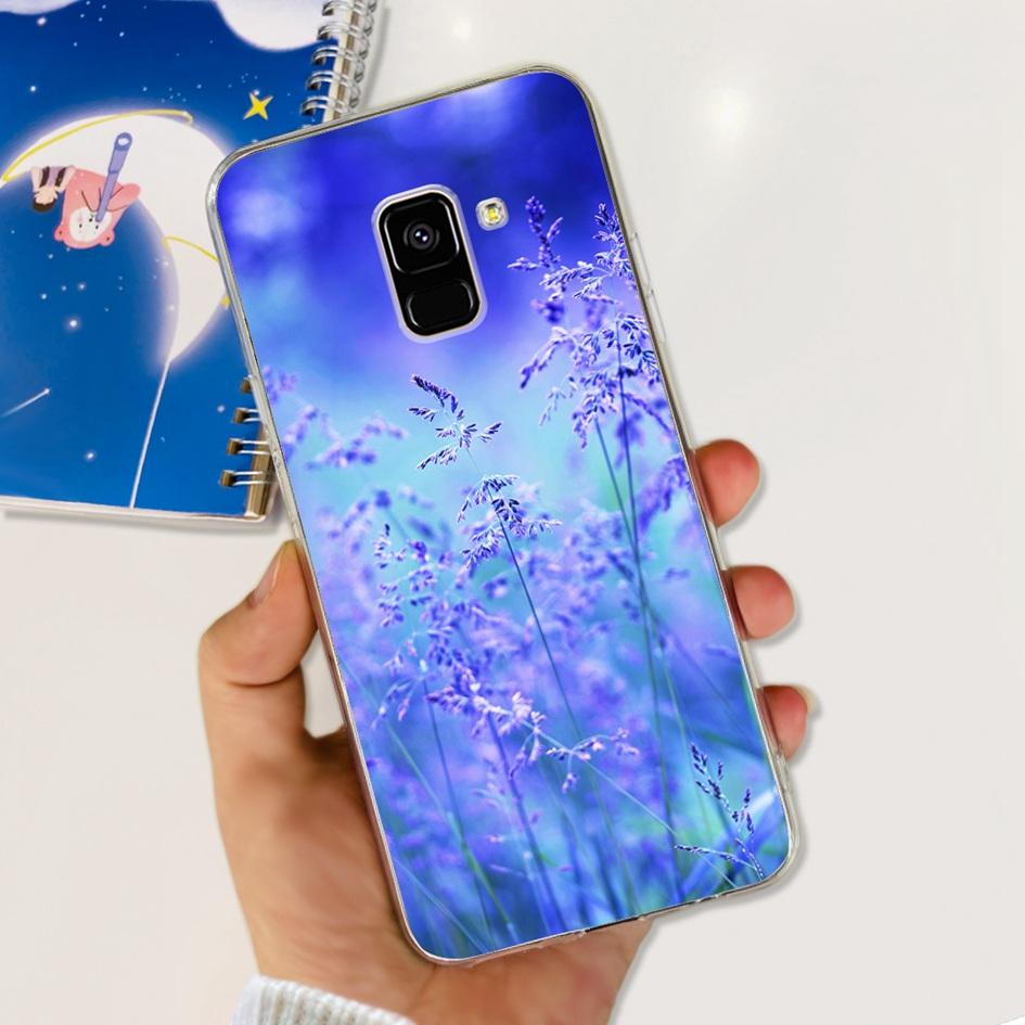 Чехол для Samsung Galaxy A8 2018 / A8 Plus 2018 A530F A730F Силиконовый чехол Популярный цветок одуванчика Мягкий TPU Чехол-защита для телефона