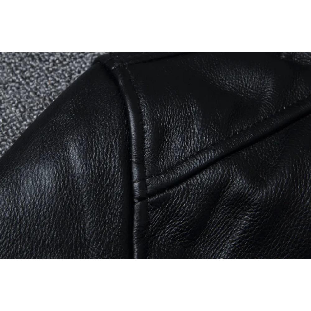 Китайский размер весна натуральная телячья кожа кожа для мужчин Slim Fit мужское пальто мужское настоящее коровье пальто модная одежда мужская одежда осень