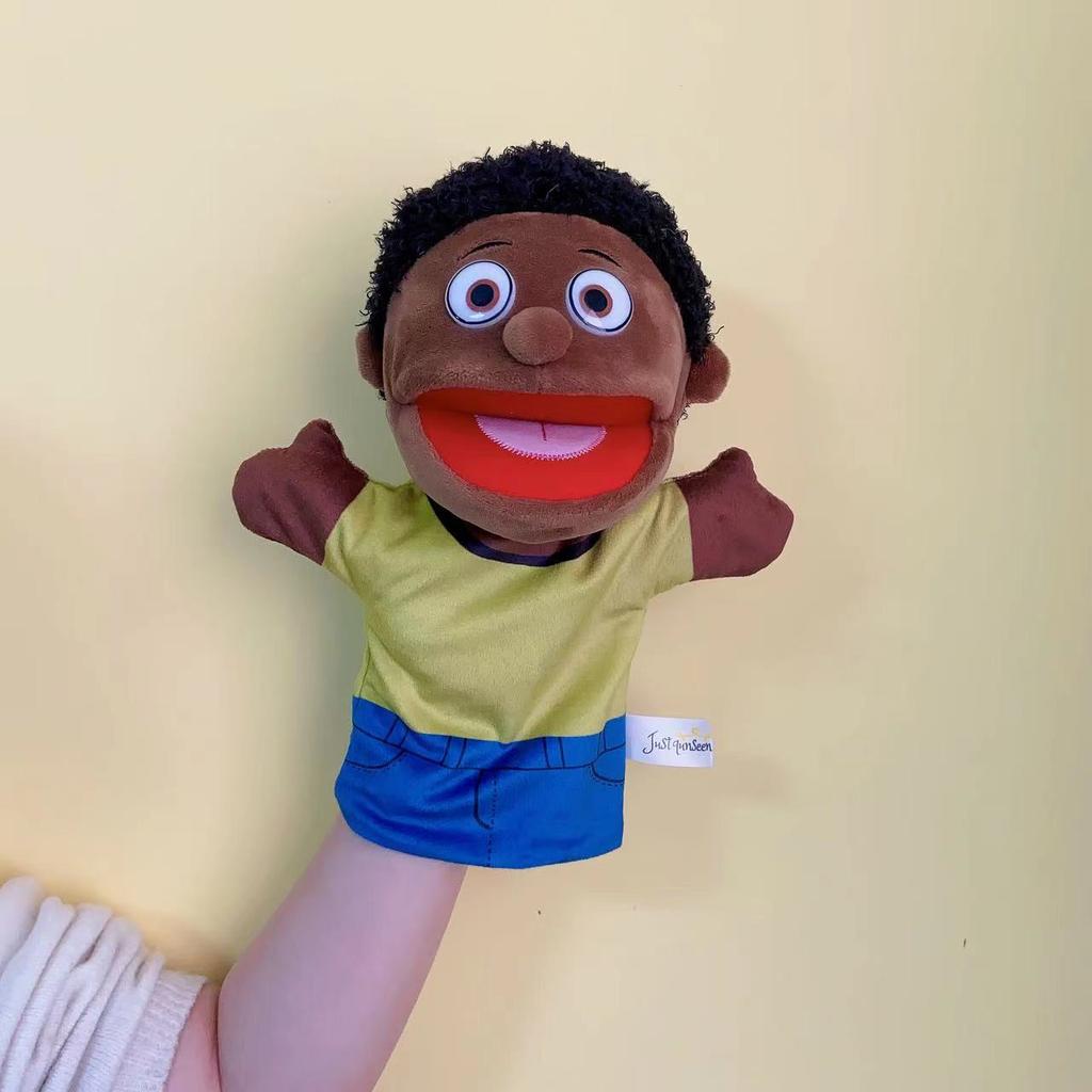 Storytelling Family Hand Puppet Family Role Play Interactive Toys Open Mouth Character Plush Hand Puppet